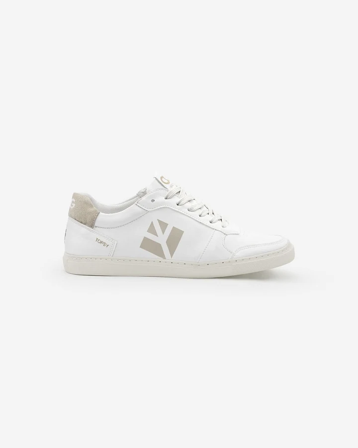 COG Damen vegan Sneaker Damen Topsy Weiß Beige