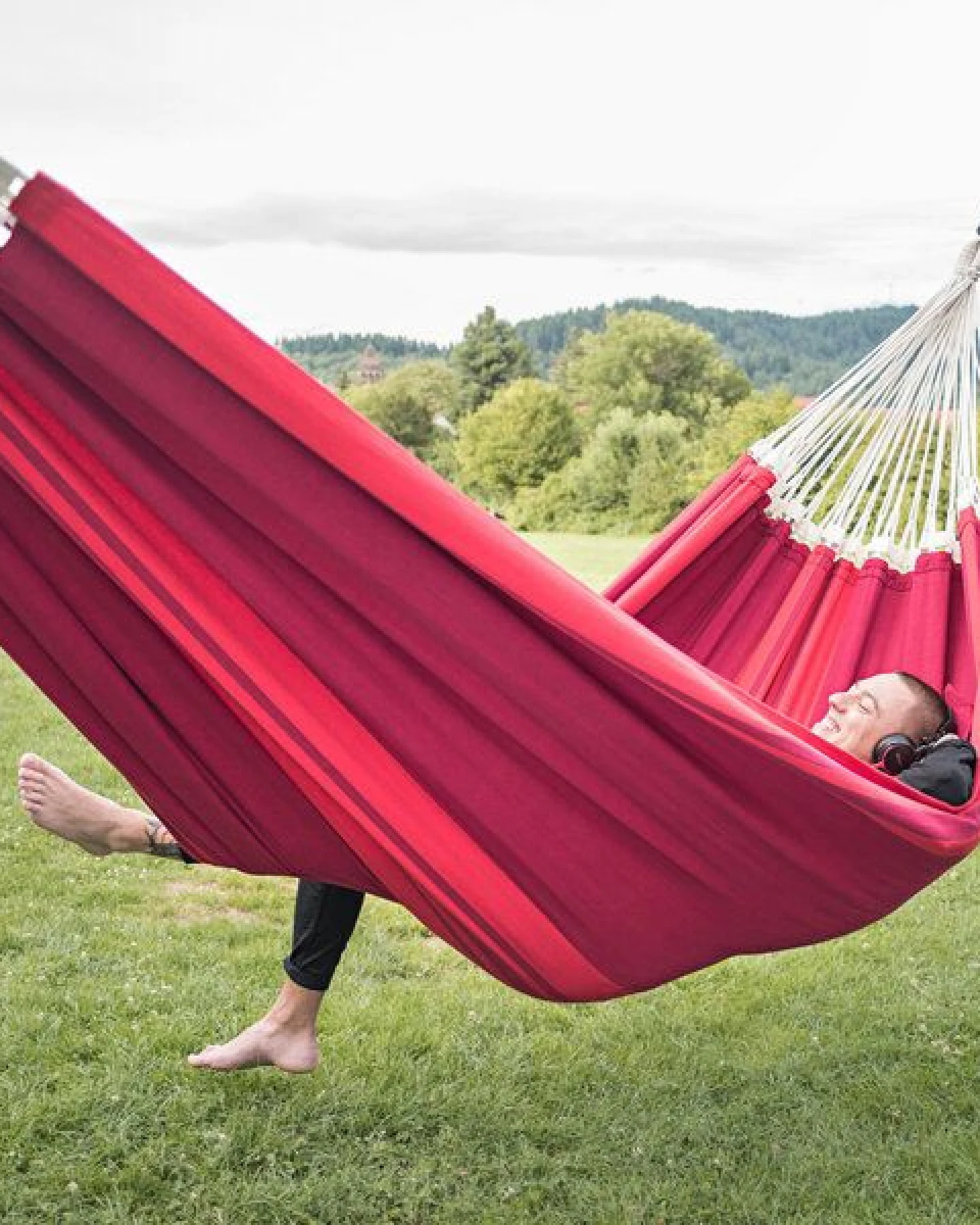 HängemattenGlück Giganta, Hängematte XXL aus Bio-Baumwolle, GOTS zertifiziert – Ansicht 2