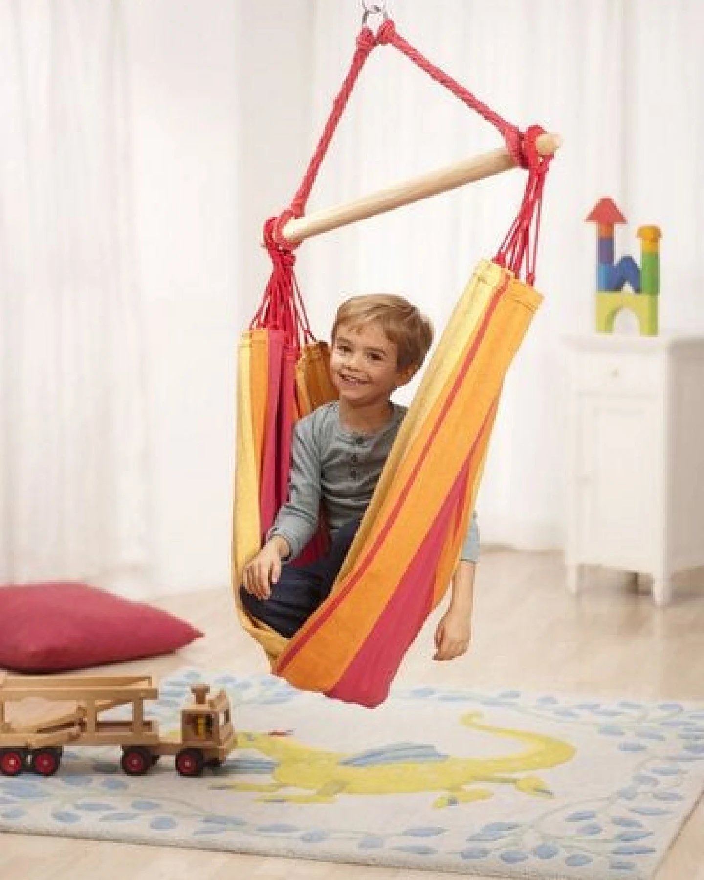 HängemattenGlück Anjo, Hängesitz für Kinder aus Bio-Baumwolle, GOTS zertifiziert – Ansicht 3