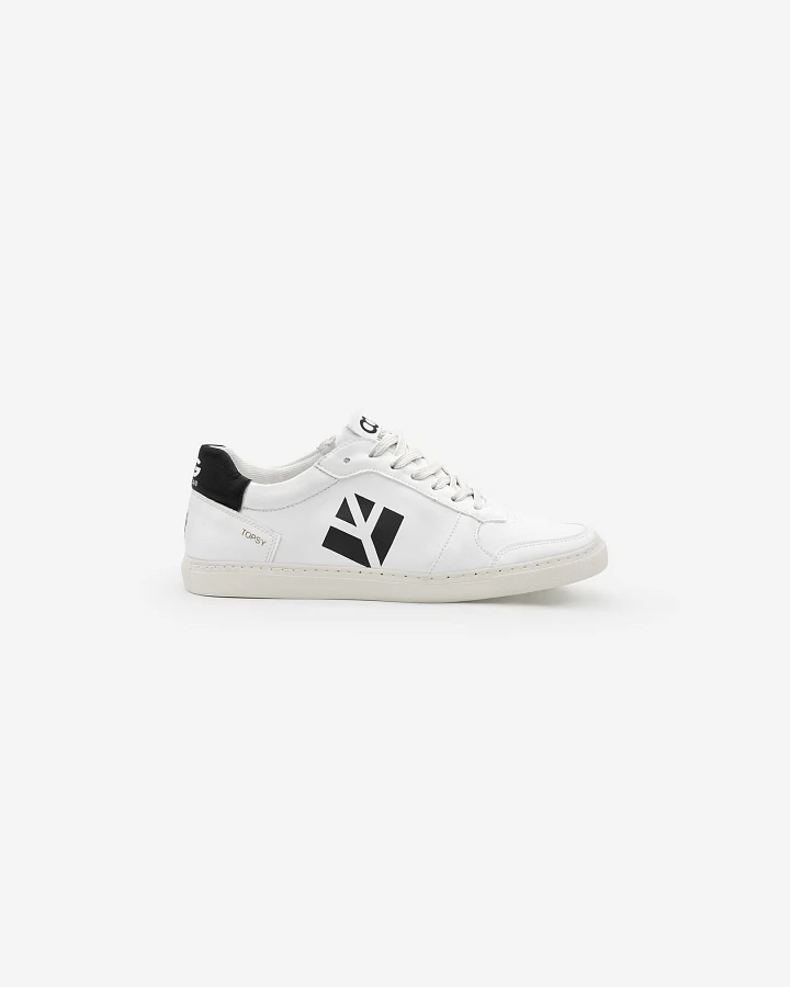 COG Damen vegan Sneaker Damen Topsy Weiß Schwarz