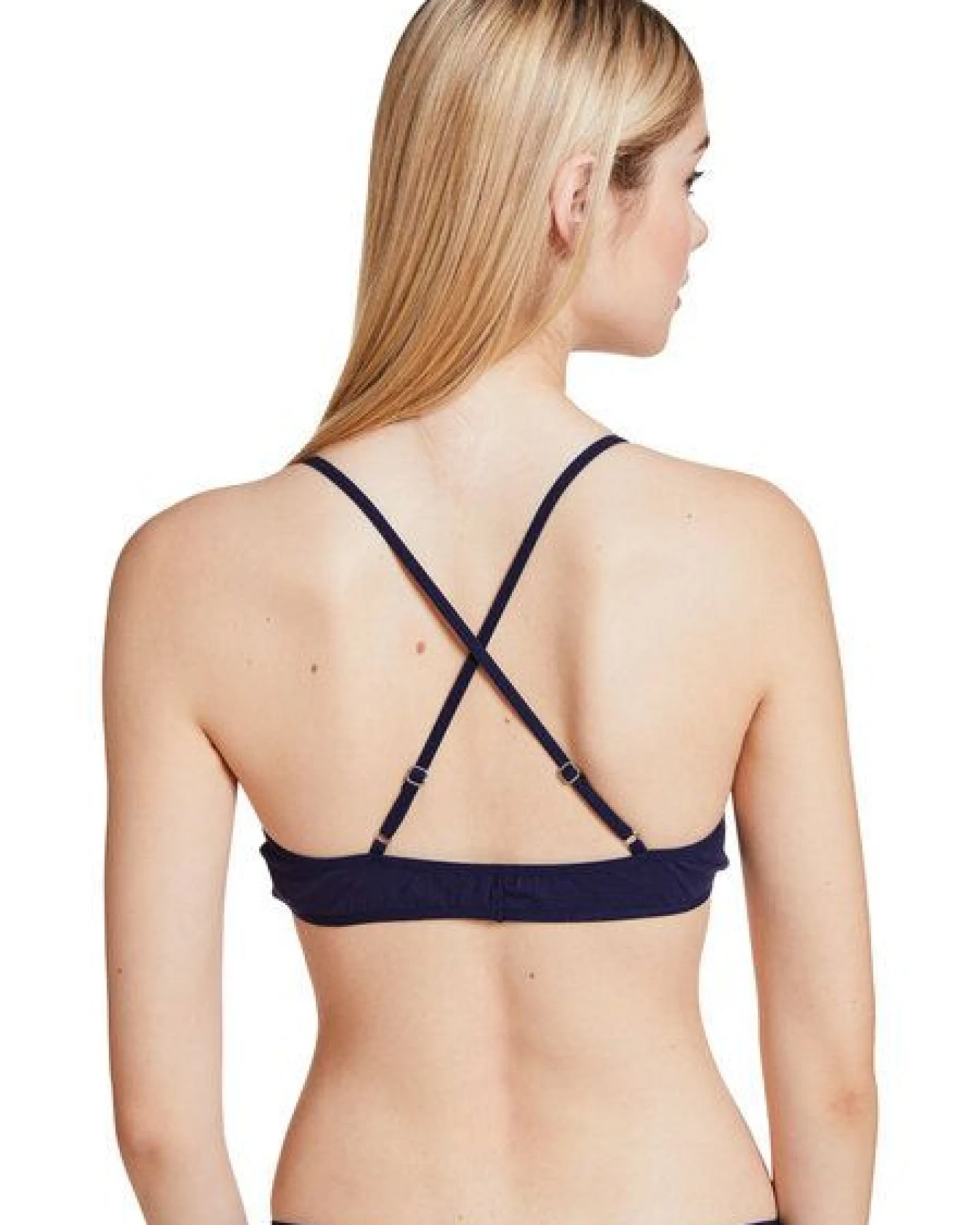 VATTER Triangle Bra "Fine Frieda" Navy Crossback – Ansicht 3