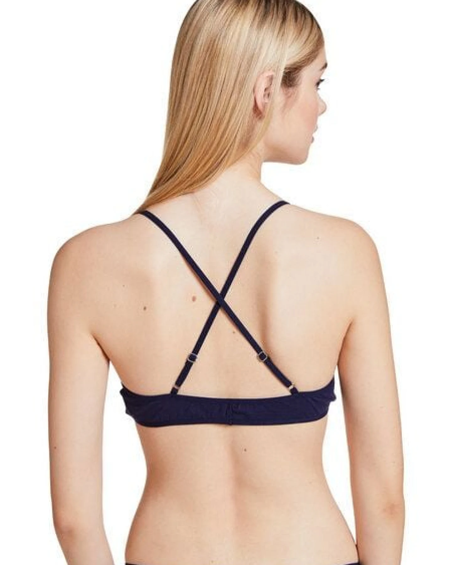 VATTER Triangle Bra "Fine Frieda" Navy Crossback – Ansicht 3