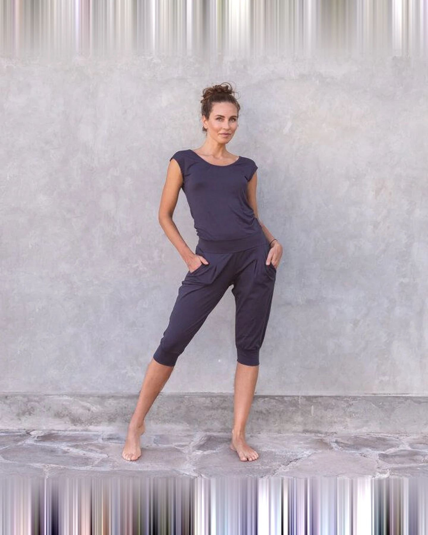 Jaya CHANDRA - Damen - 3/4 Jumpsuit für Yoga und Freizeit – Ansicht 2