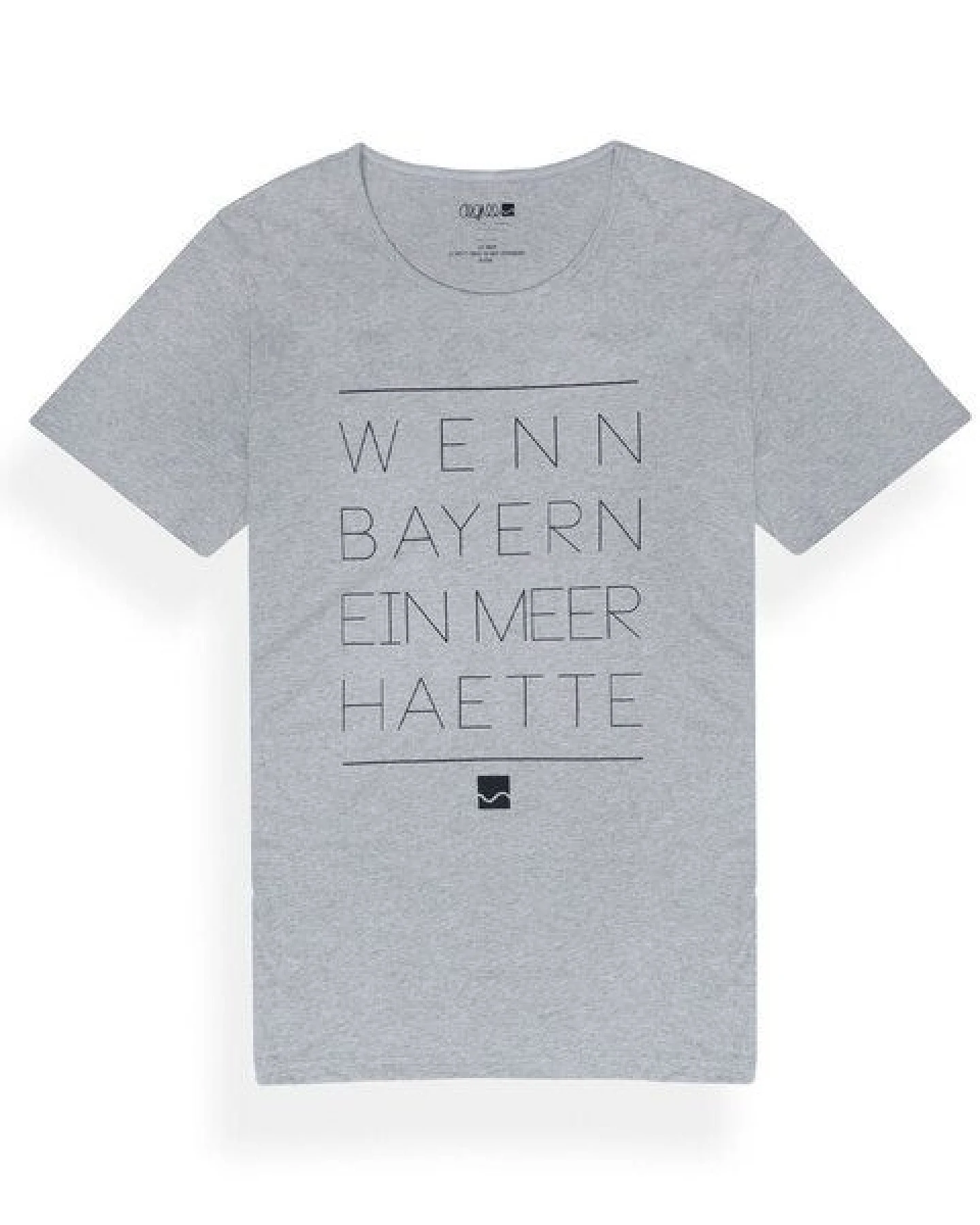 Degree Clothing Shirt Wenn Bayern ein Meer hätte grau meliert – Ansicht 2