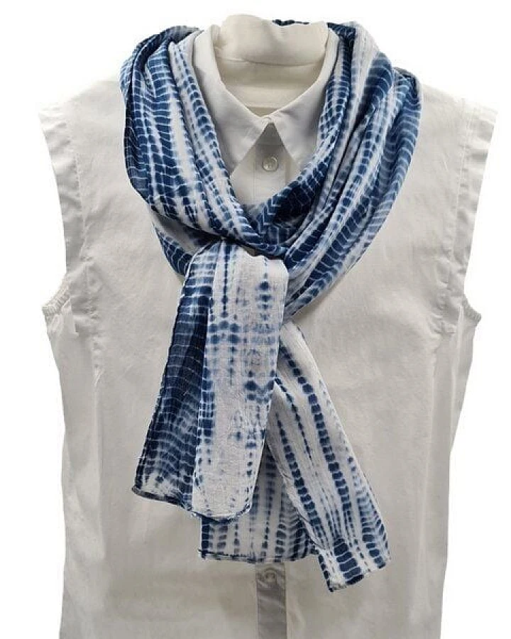 Frida Feeling Shibori Batik Schal (Baumwolle), verschiedene Farben
