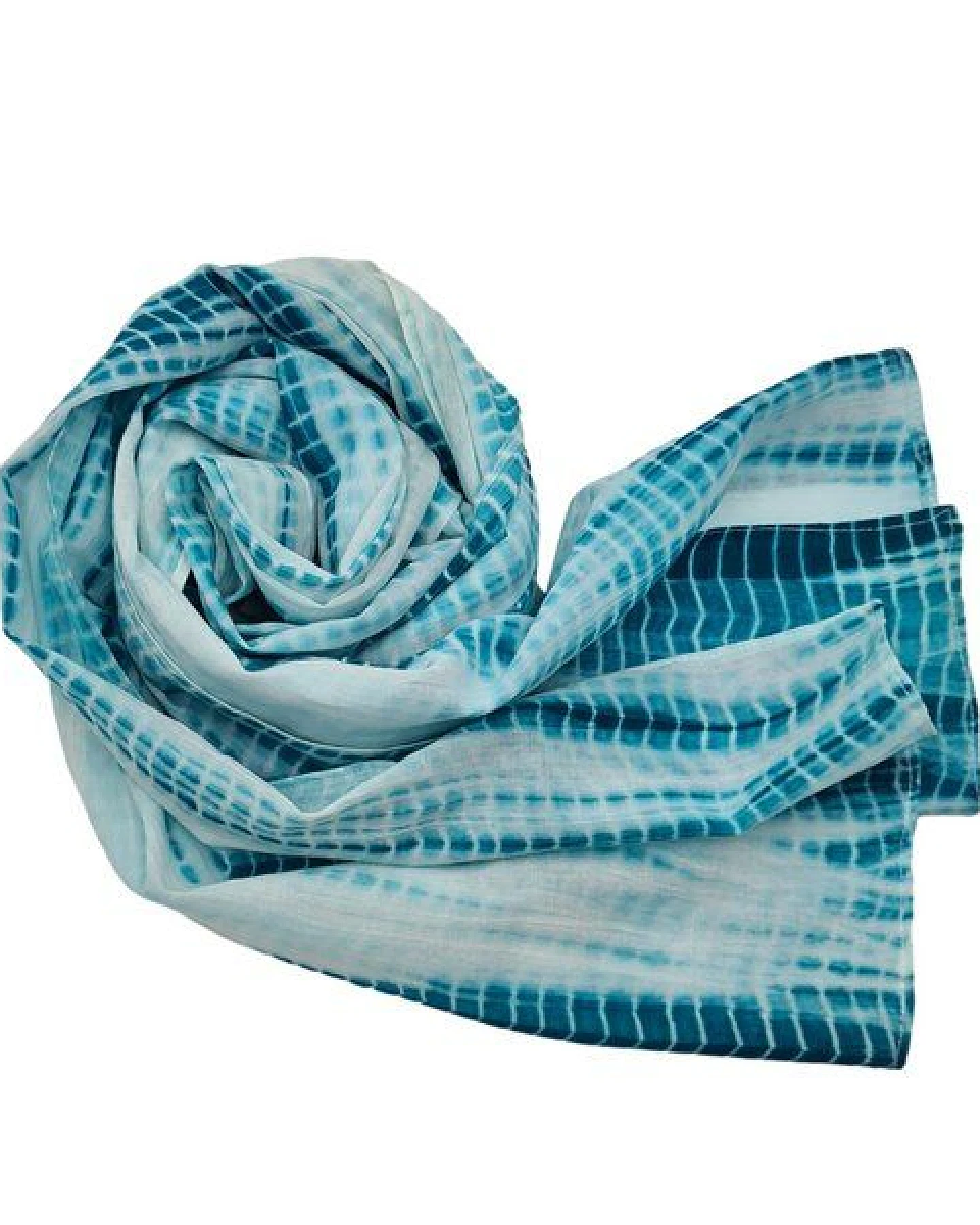 Frida Feeling Shibori Batik Schal (Baumwolle), verschiedene Farben – Ansicht 3