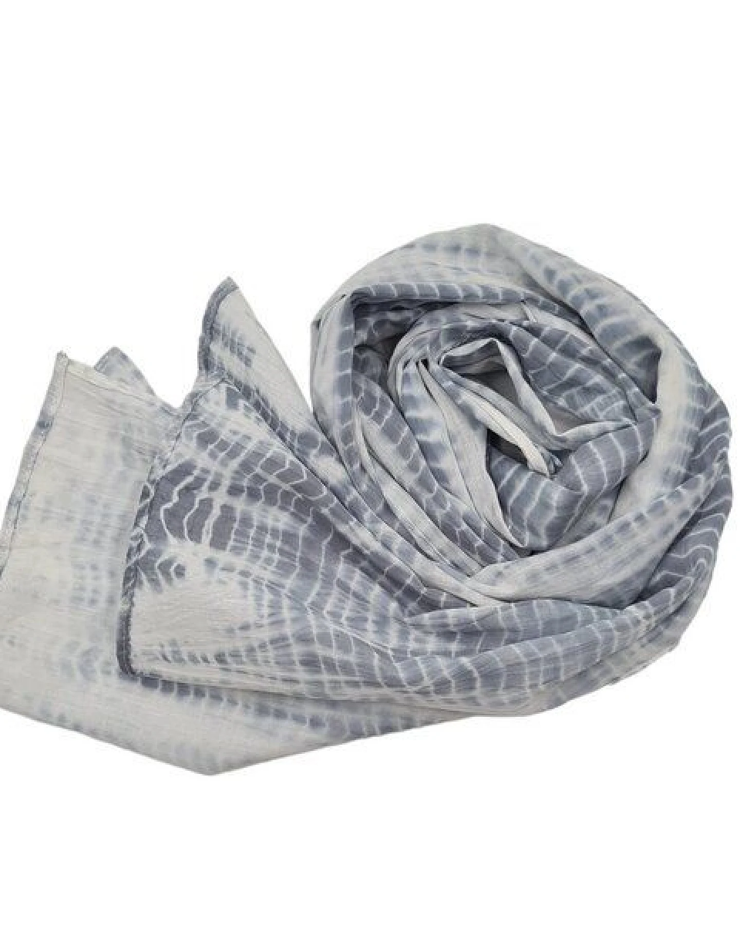 Frida Feeling Shibori Batik Schal (Baumwolle), verschiedene Farben – Ansicht 3