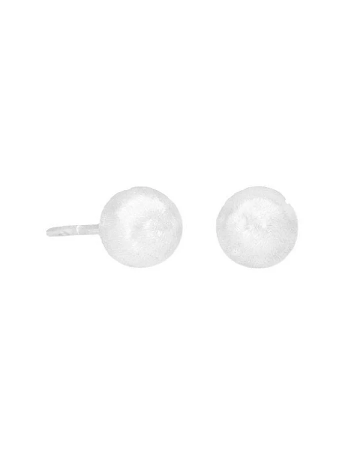 pakilia Silber Ohrstecker Kugel Fair-Trade und handmade
