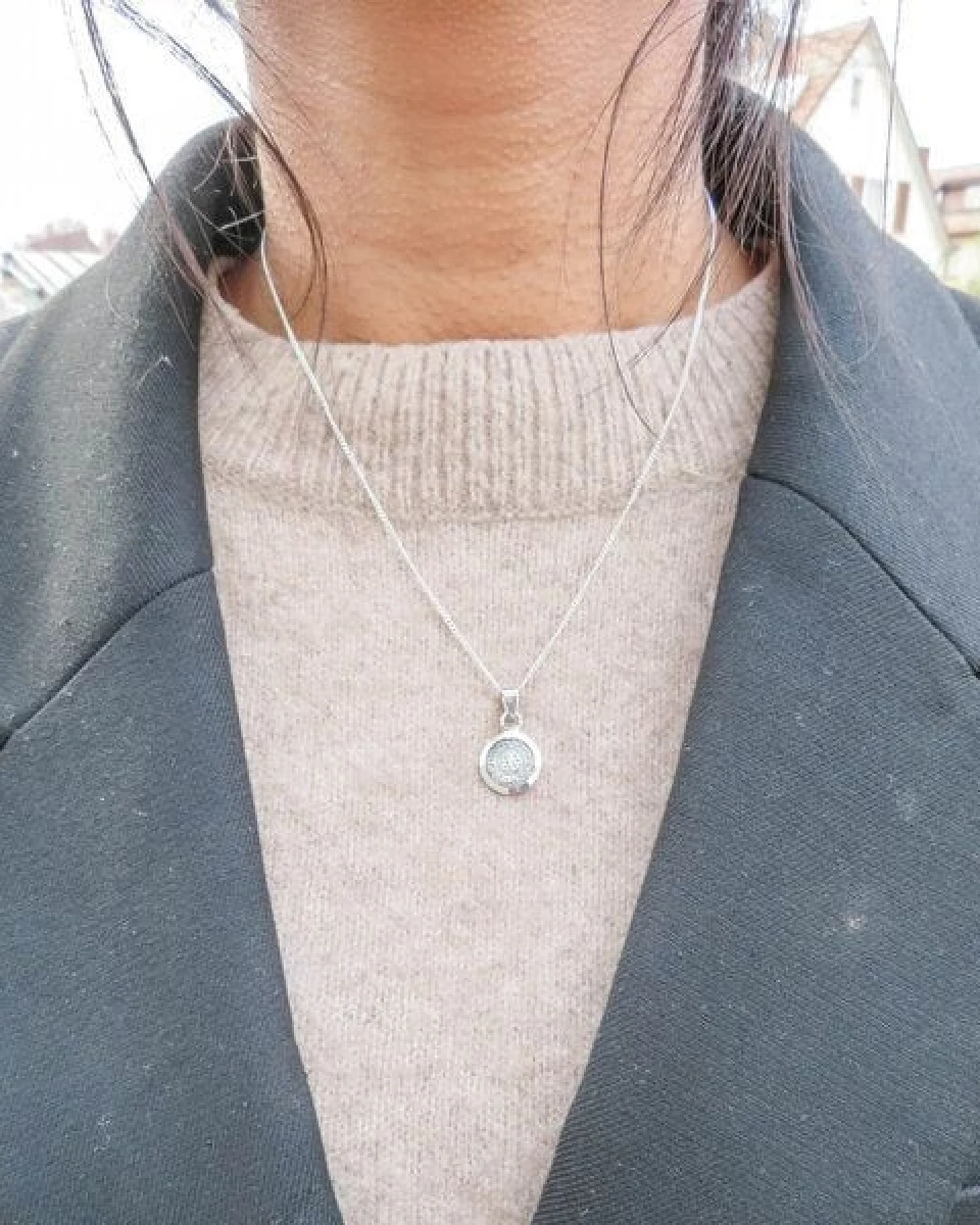 pakilia Silber Kette Aztekenkalender Fair-Trade und handmade – Ansicht 4