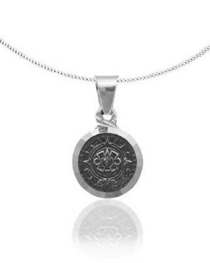 pakilia Silber Kette Aztekenkalender Fair-Trade und handmade