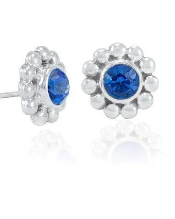 pakilia Silber Ohrstecker Sonnenblume Fair-Trade und handmade