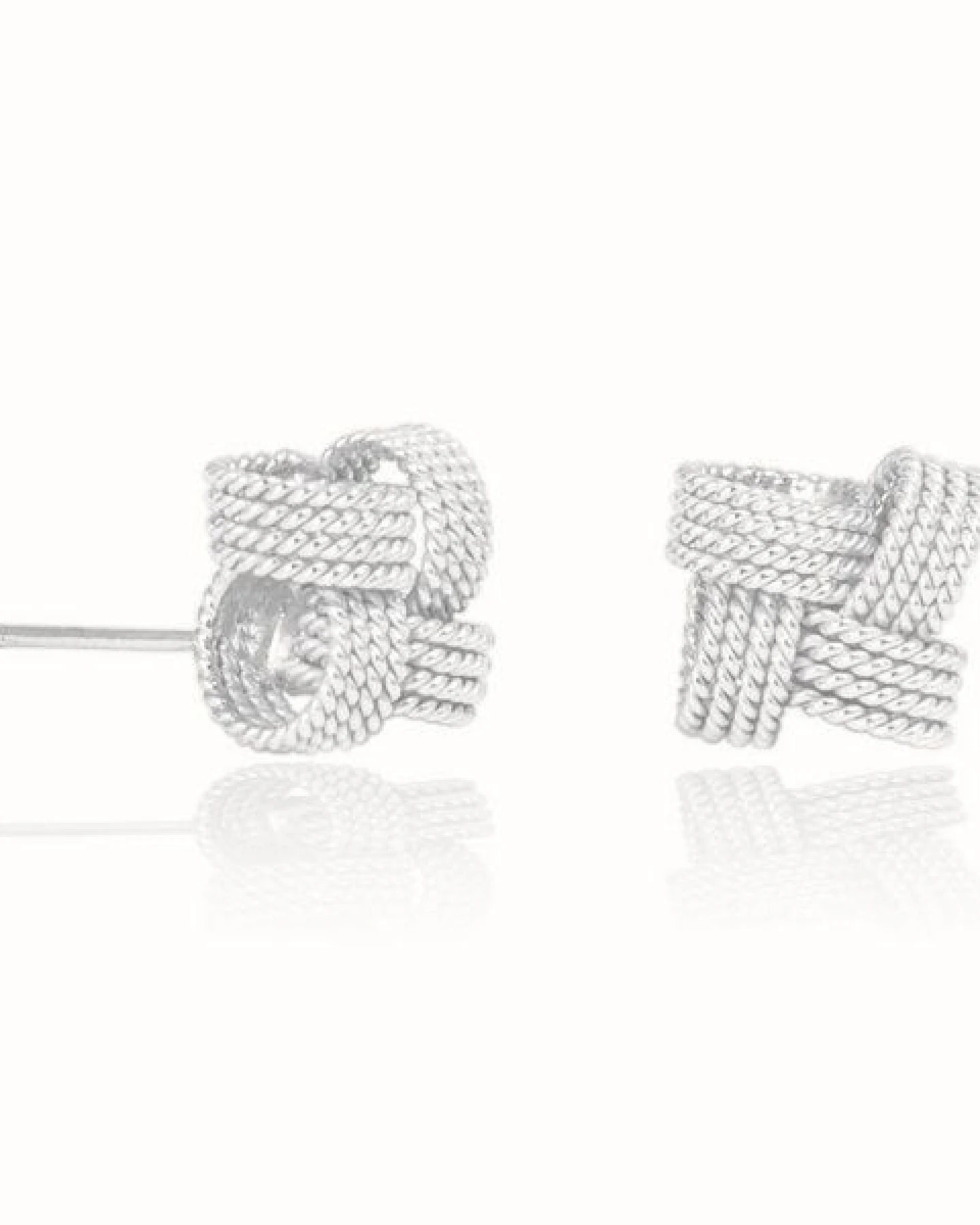 pakilia Silber Ohrstecker Knoten Schleife Fair-Trade und handmade – Ansicht 2