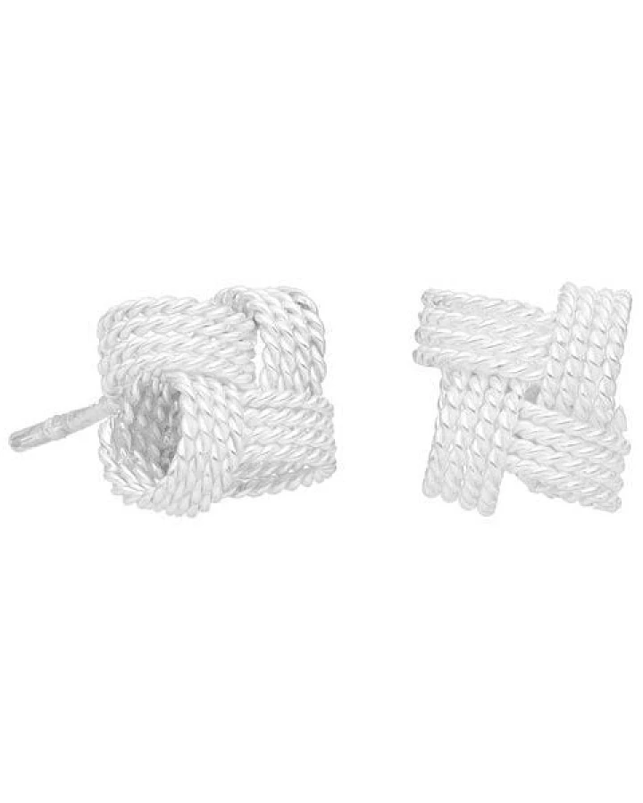 pakilia Silber Ohrstecker Knoten Schleife Fair-Trade und handmade
