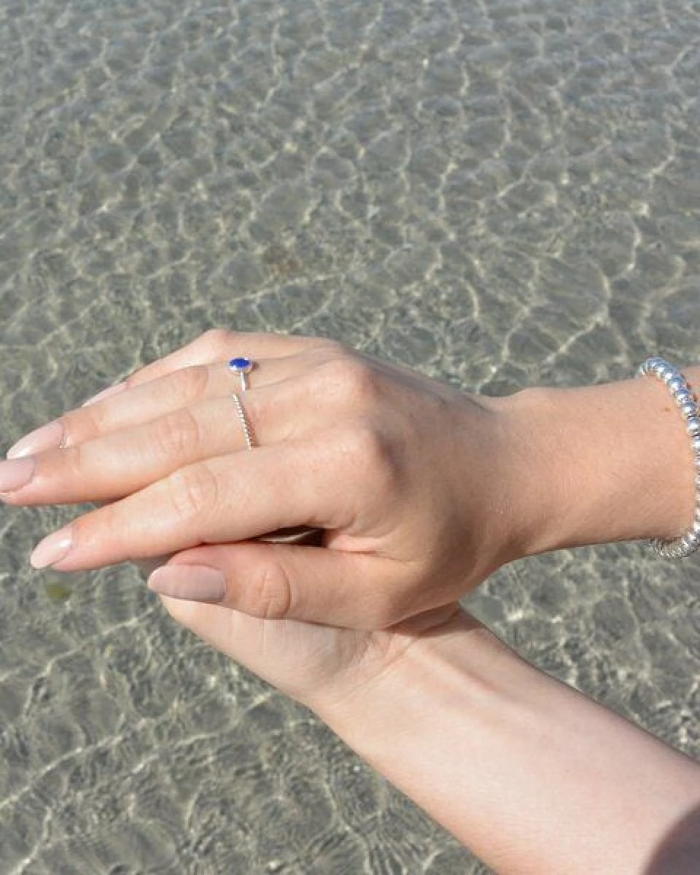 pakilia Silber Ring Kordel gedreht Fair-Trade und handmade – Ansicht 3