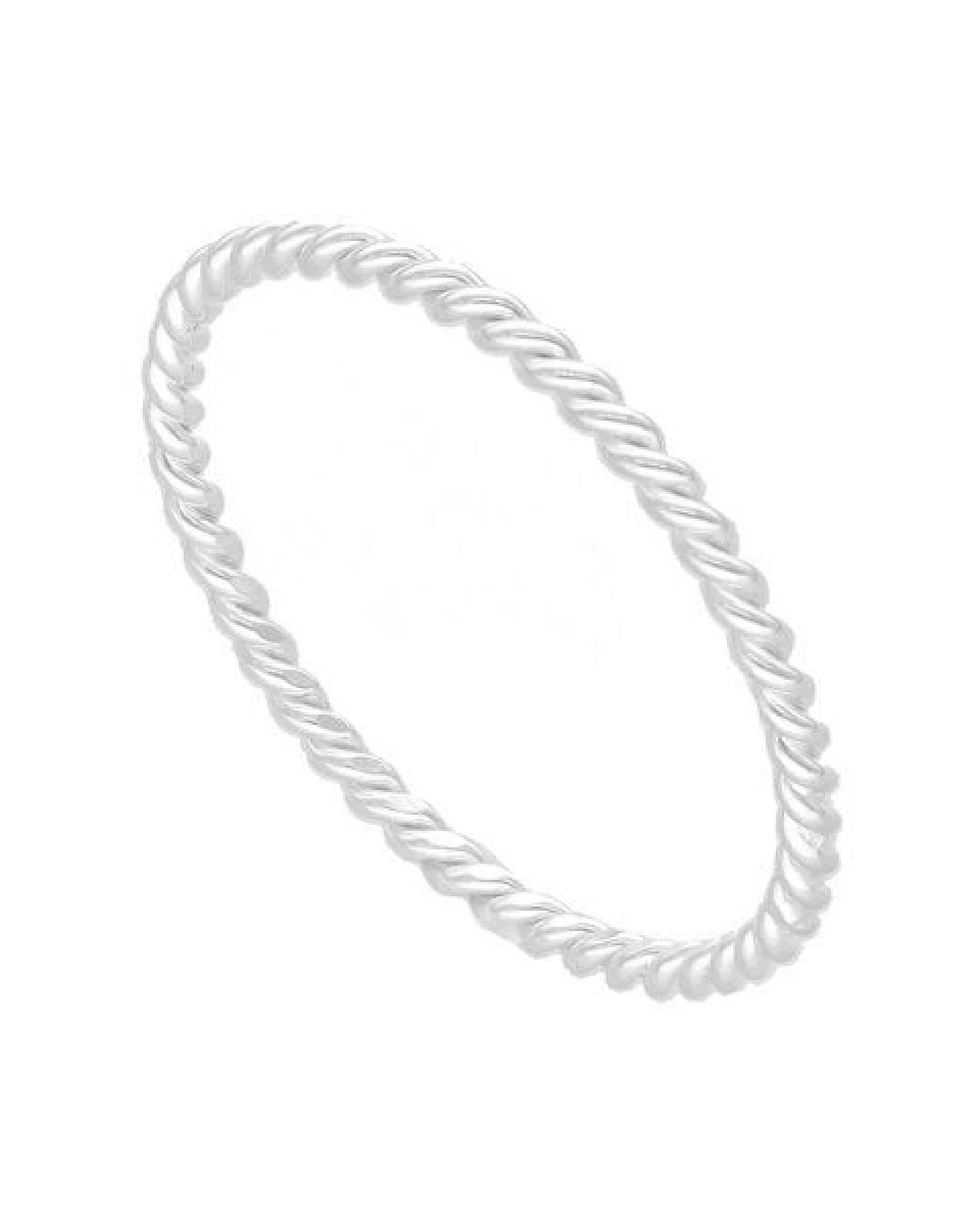 pakilia Silber Ring Kordel gedreht Fair-Trade und handmade – Ansicht 4