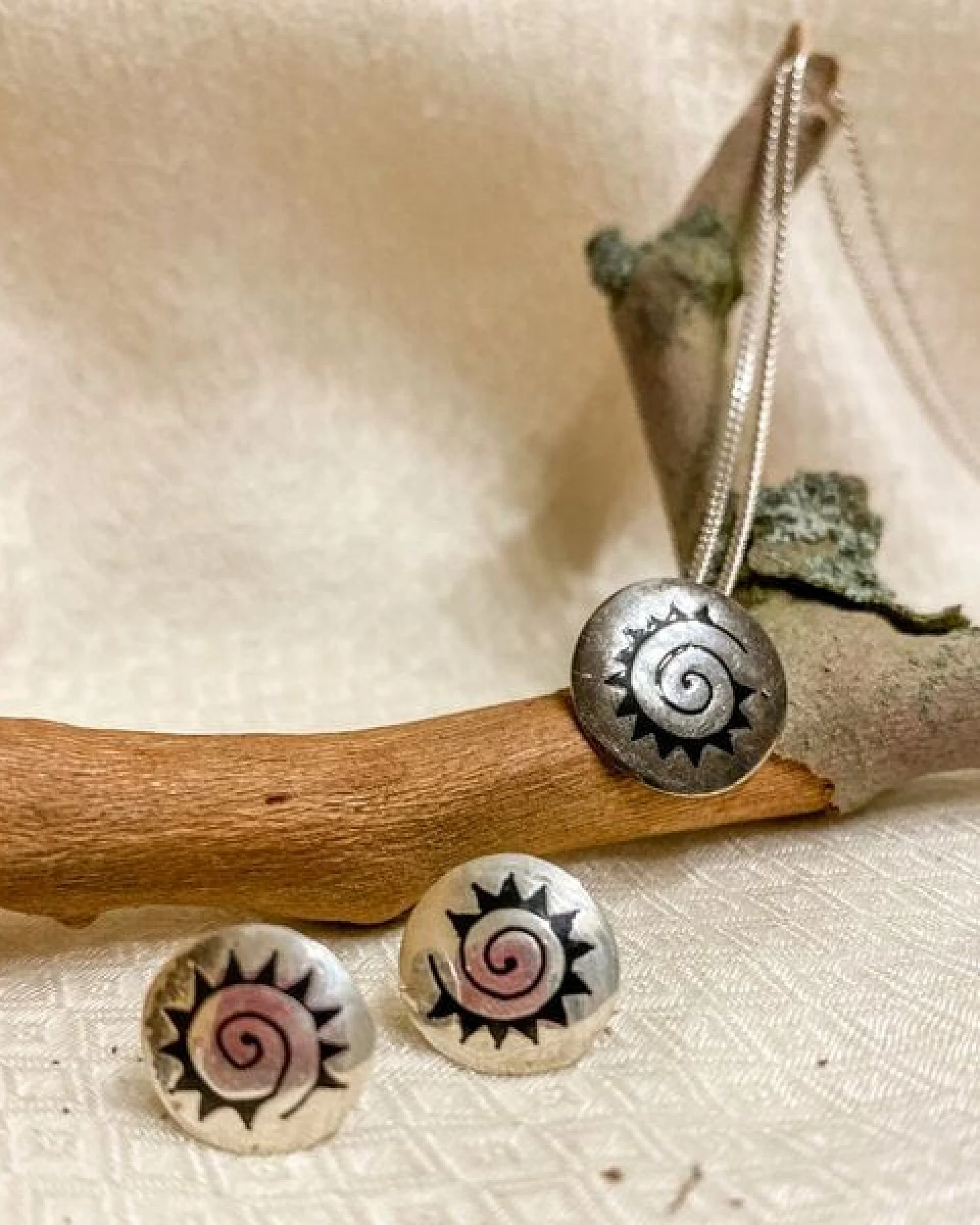 pakilia Silber Kette Azteken Sonne Fair-Trade und handmade – Ansicht 4