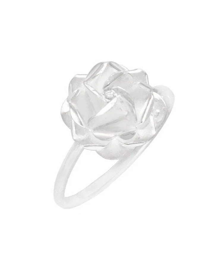 pakilia Silber Ring Rosenblüte Fair-Trade und handmade