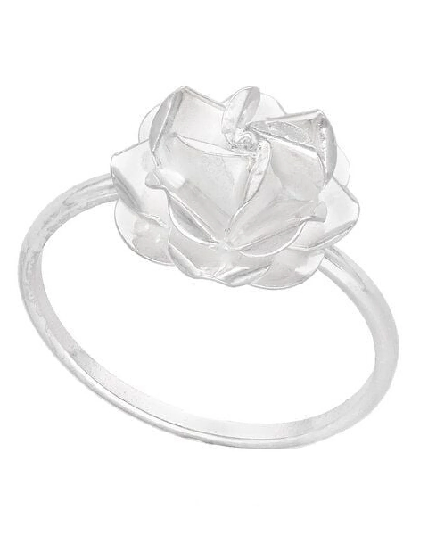 pakilia Silber Ring Rosenblüte Fair-Trade und handmade – Ansicht 3
