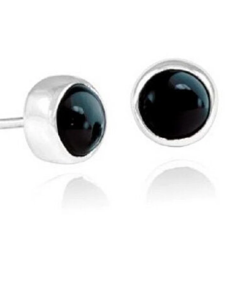 pakilia Silber Ohrringe Obsidian Fair-Trade und handmade
