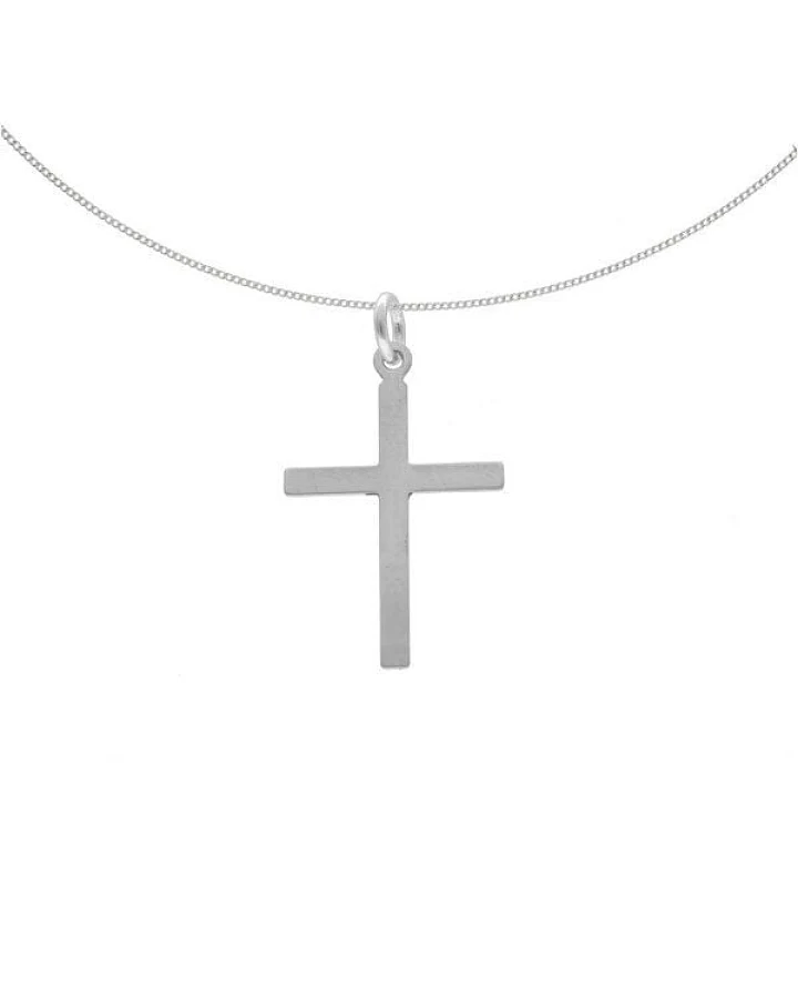 pakilia Silber Kette filigranes Kreuz Fair-Trade und handmade