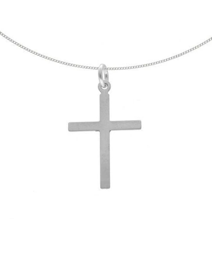 pakilia Silber Kette filigranes Kreuz Fair-Trade und handmade