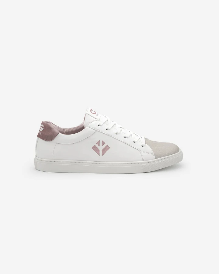 COG Herren vegan Sneaker Winton Weiß Rosa