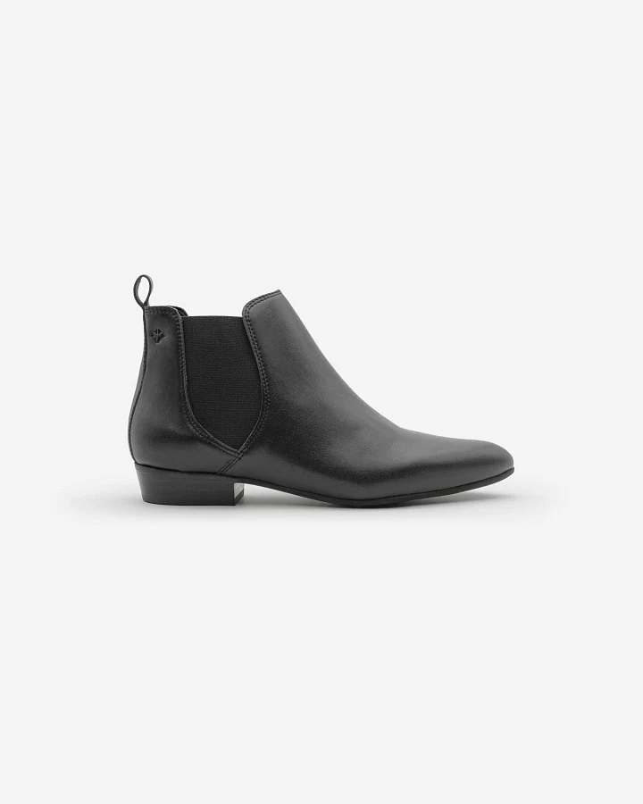 COG Damen vegan Stiefel Damen Chelsea Laika Schwarz