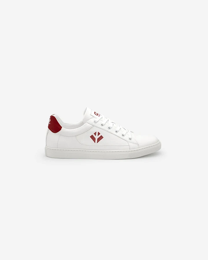 COG Herren vegan Sneaker Winton Weiß Rot