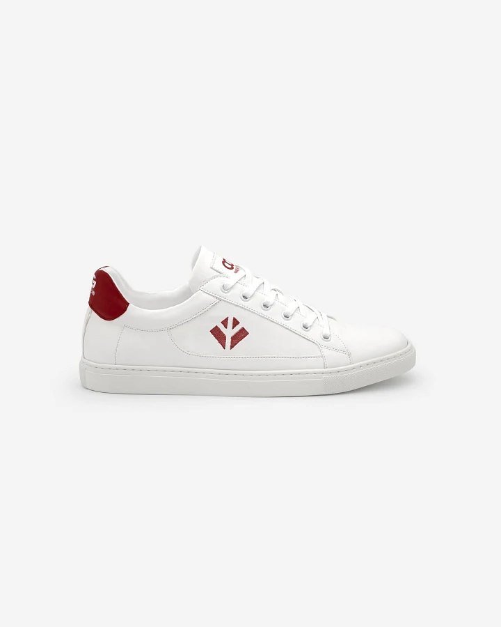 COG Herren vegan Sneaker Winton Weiß Rot