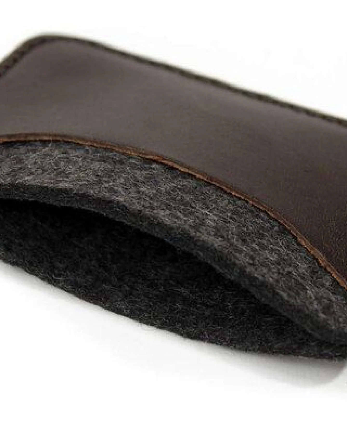 Pack & Smooch Kartenetui, Kartenmäppchen KESWICK 100% Wollfilz (Mulesing-frei), Leder – Ansicht 2