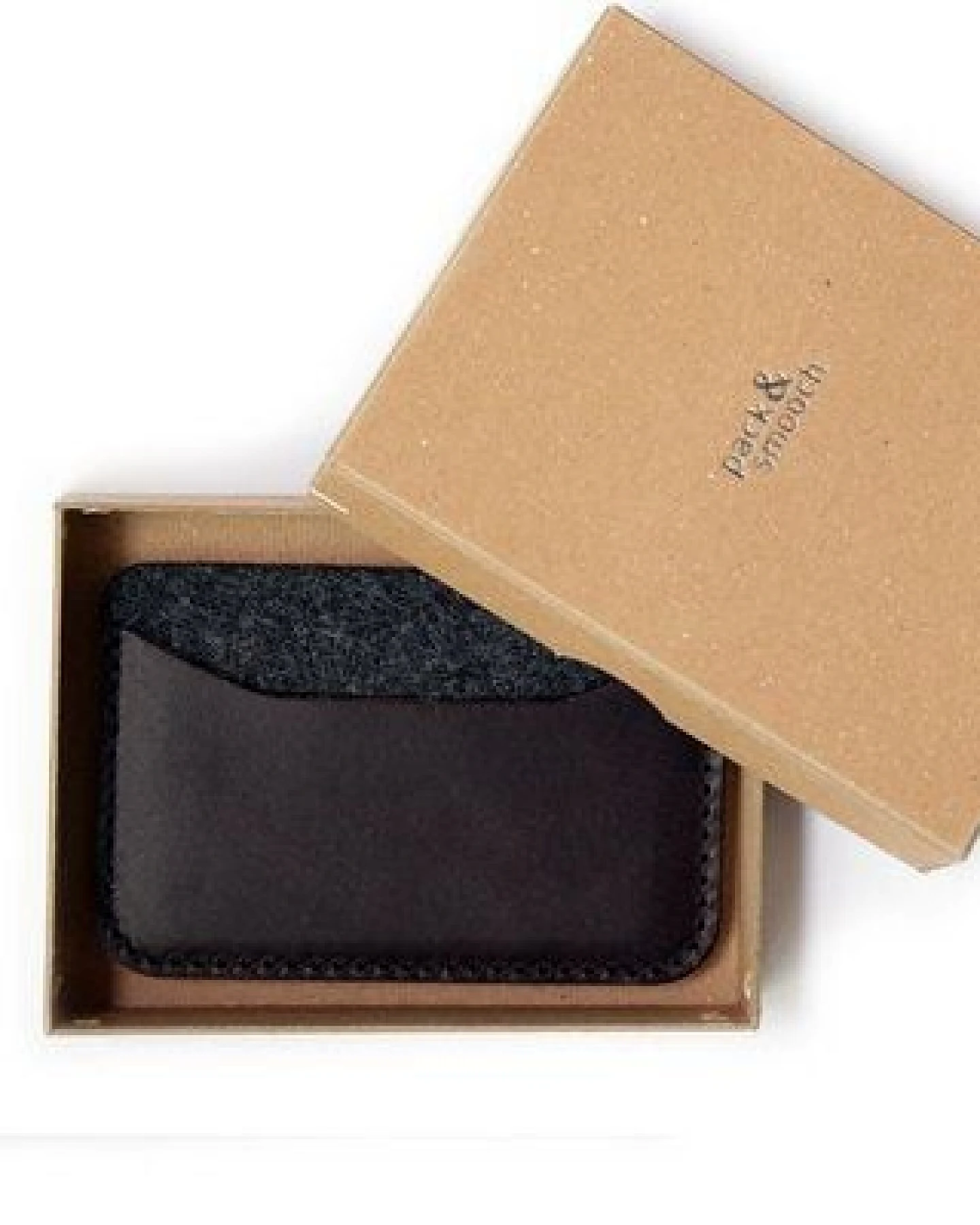 Pack & Smooch Kartenetui, Kartenmäppchen KESWICK 100% Wollfilz (Mulesing-frei), Leder – Ansicht 4