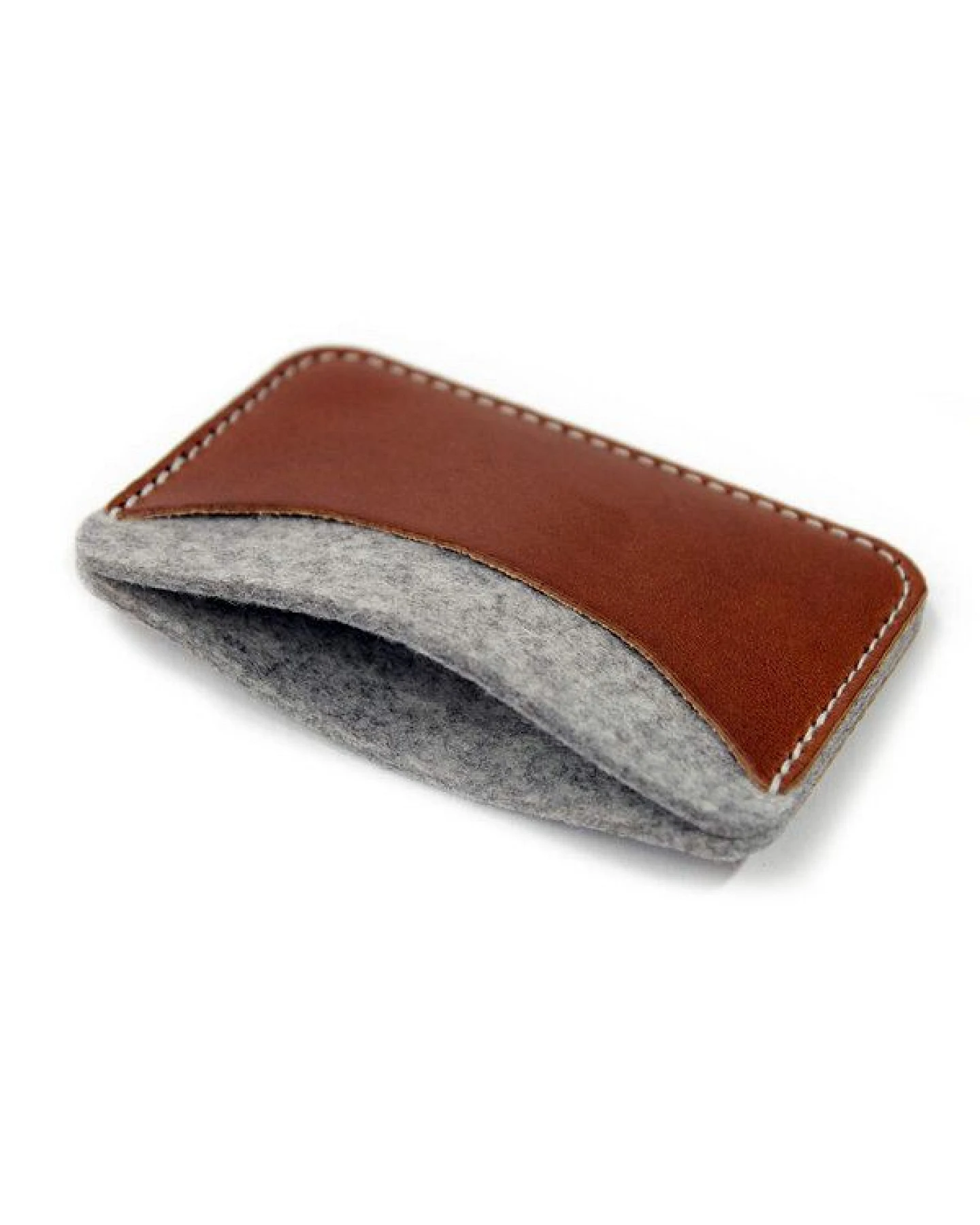 Pack & Smooch Kartenetui, Kartenmäppchen KESWICK 100% Wollfilz (Mulesing-frei), Leder – Ansicht 2