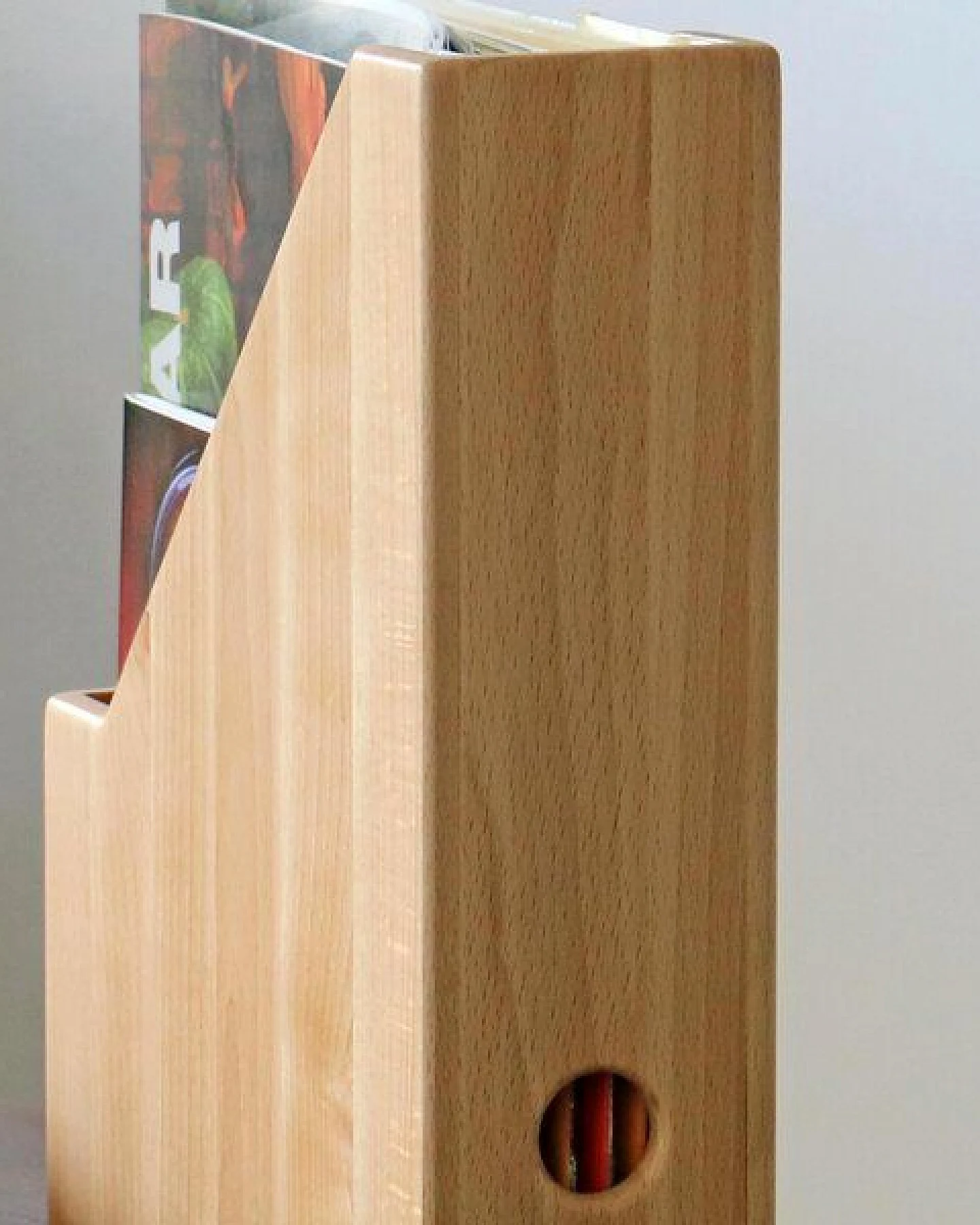NATUREHOME Stehsammler Stehordner Holz Buche ECO natur geölt A4 – Ansicht 2