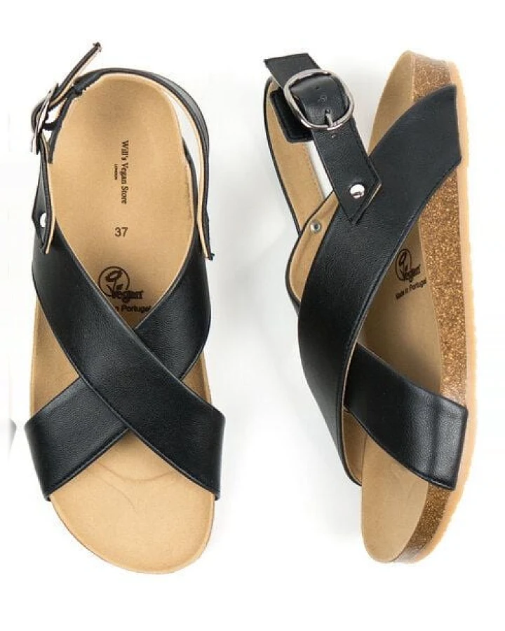 Will's Vegan Shop Huarache-Sandalen mit Fußbett Damen