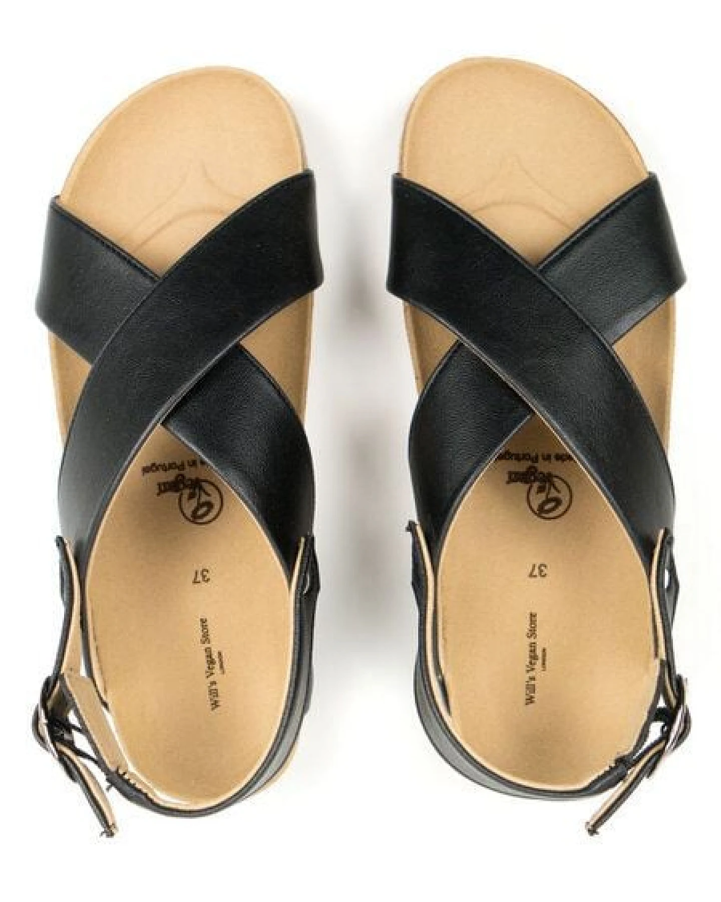 Will's Vegan Shop Huarache-Sandalen mit Fußbett Damen – Ansicht 3