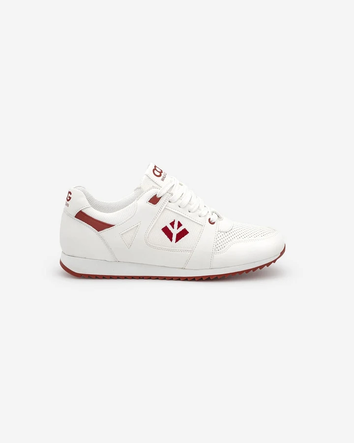 COG Damen vegan Sneaker Damen Raven Weiß Rot