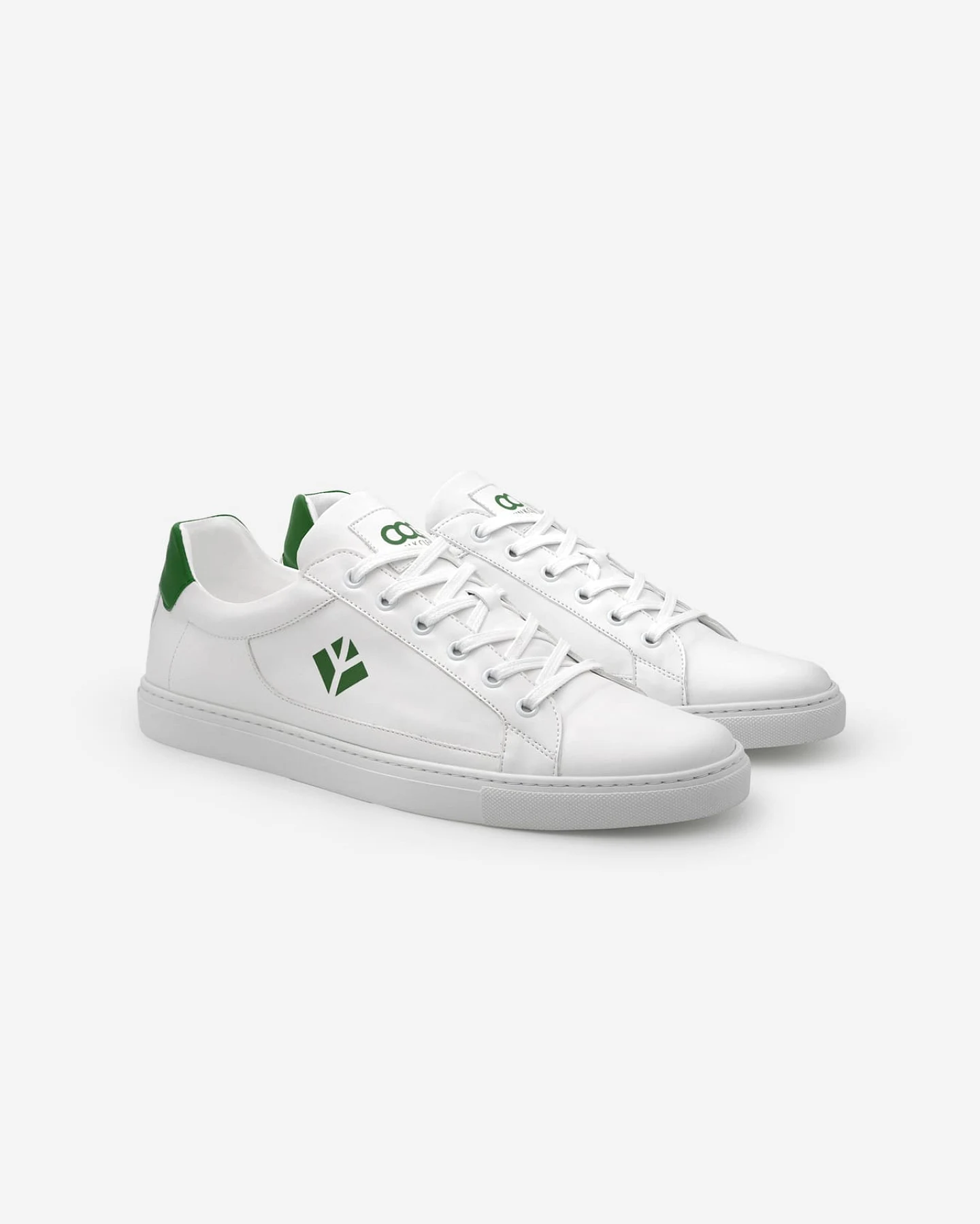 COG Herren vegan Sneaker Winton Weiß Grün – Ansicht 2