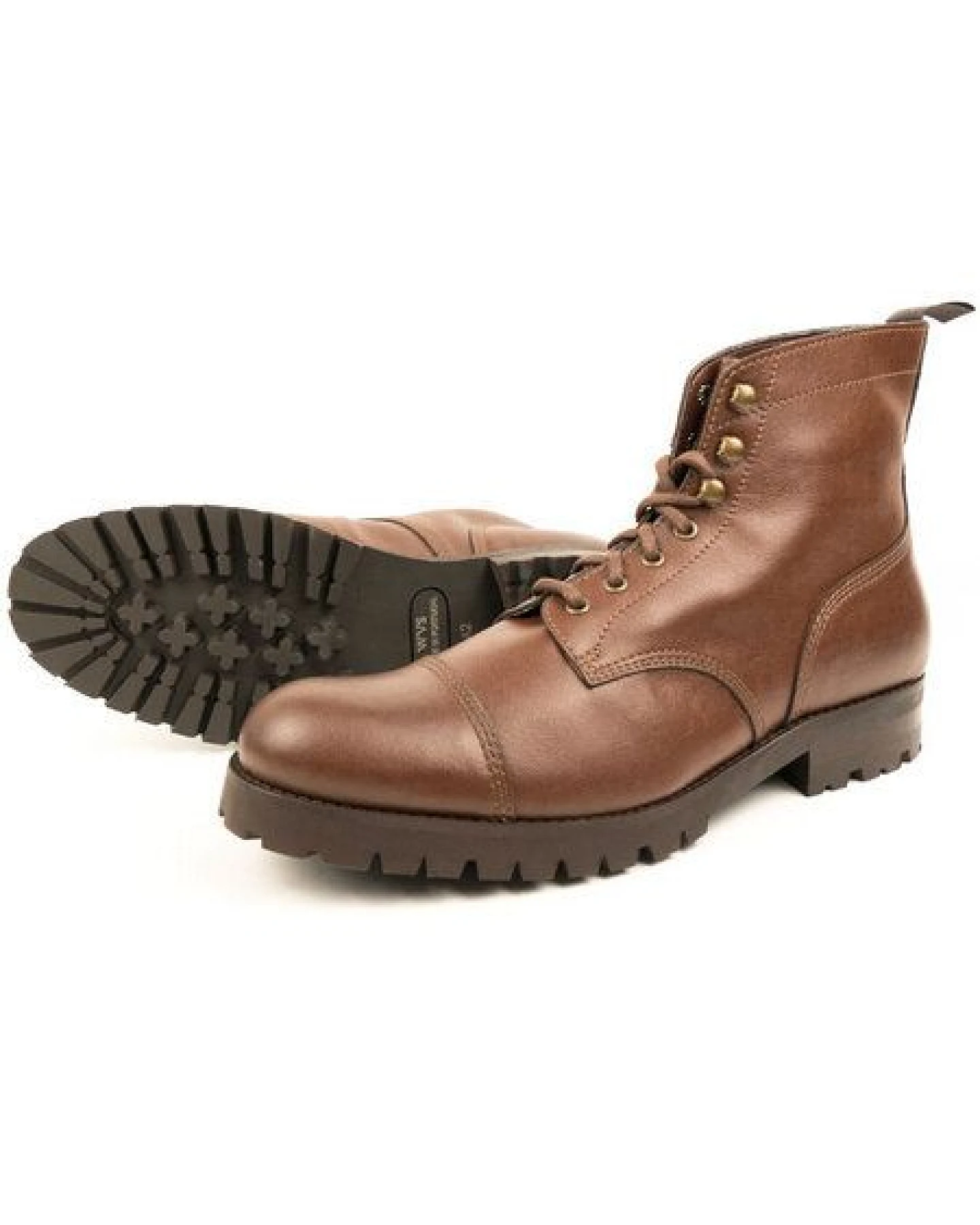 Will's Vegan Shop Arbeitsstiefel Kastanie Damen – Ansicht 3