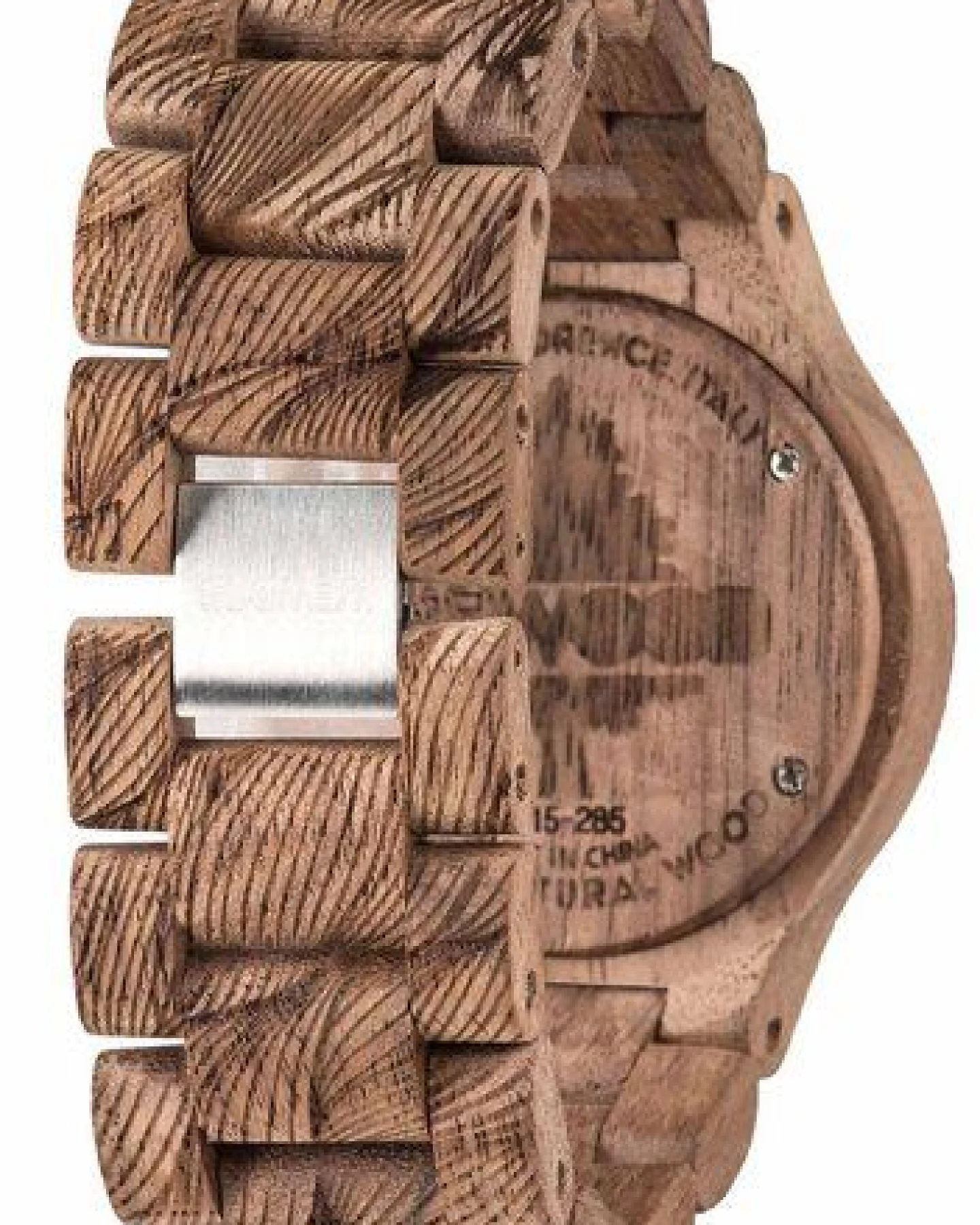 WEWOOD Holz-Armbanduhr DATE WAVES NUT ROUGH – Ansicht 3