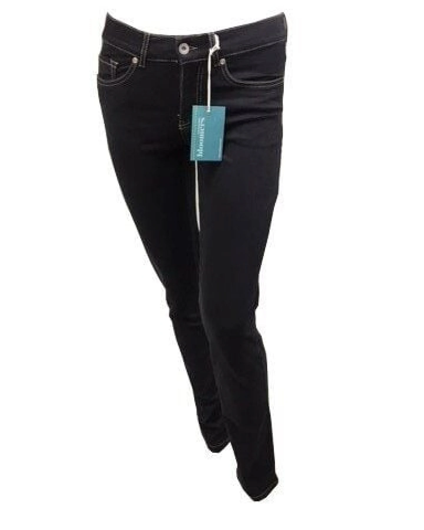 Bloomers schwarze Damen Jeans Bio-Baumwolle – Ansicht 2
