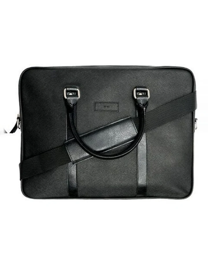 Will's Vegan Shop Schmale Aktentasche Schwarz Unisex