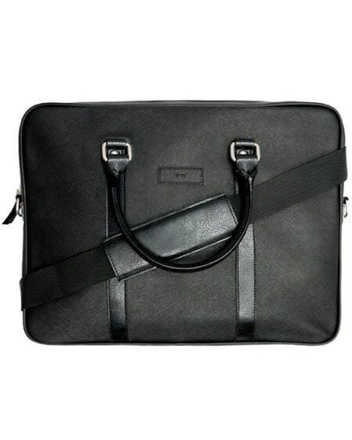 Will's Vegan Shop Schmale Aktentasche Schwarz Unisex
