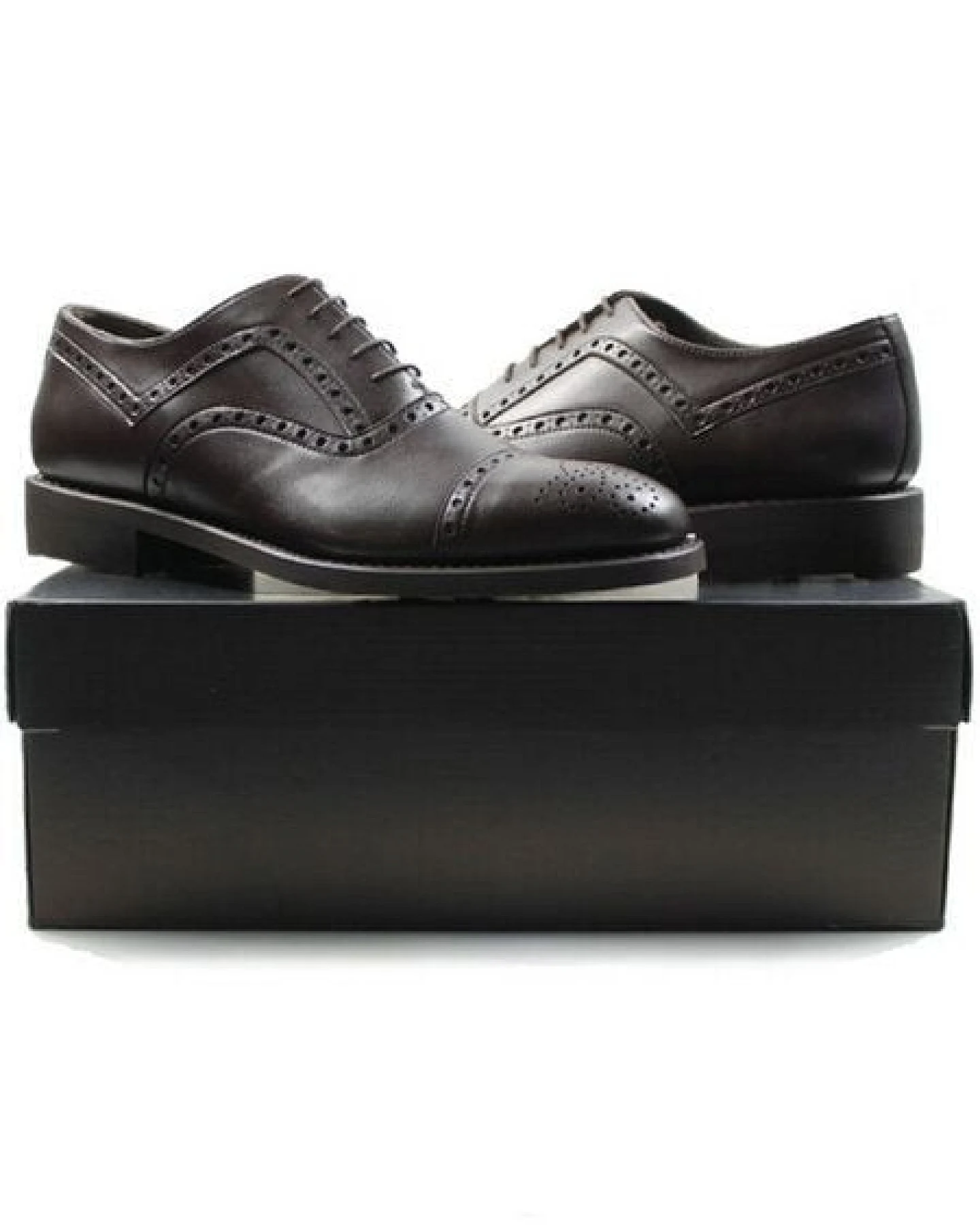 Will's Vegan Shop Goodyear Welt Brogues Dunkelbraun Herren – Ansicht 4