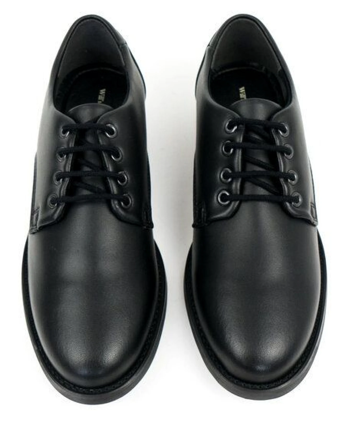 Will's Vegan Shop Kids Derbys Schwarz Unisex – Ansicht 3