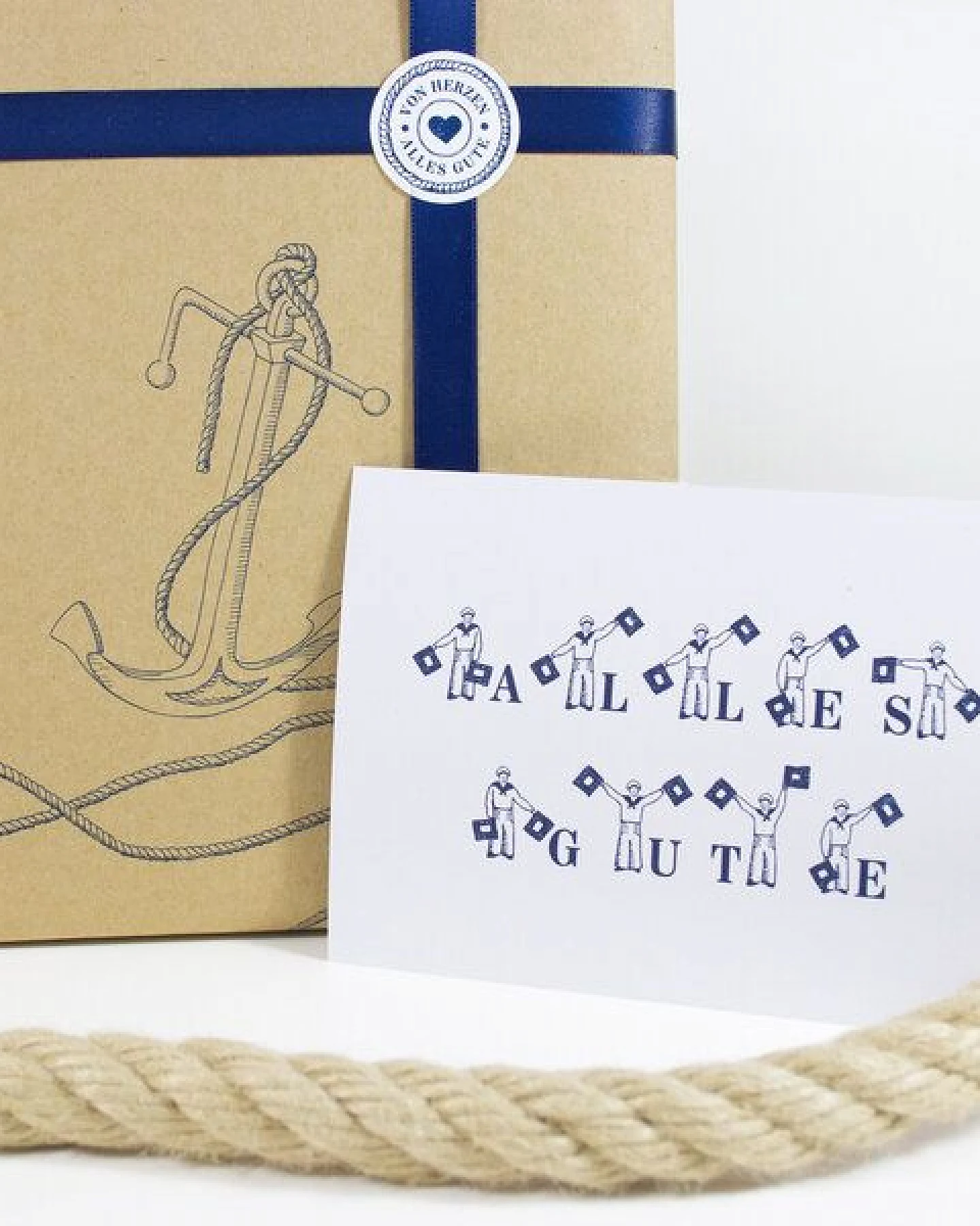 Bow & Hummingbird Postkarte Alles Gute – Ansicht 2