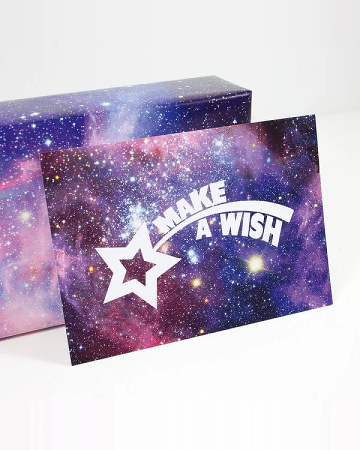 Bow & Hummingbird Postkarte "Make a wish"