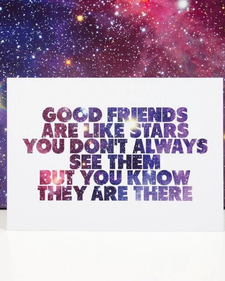 Bow & Hummingbird Postkarte "Good friends"