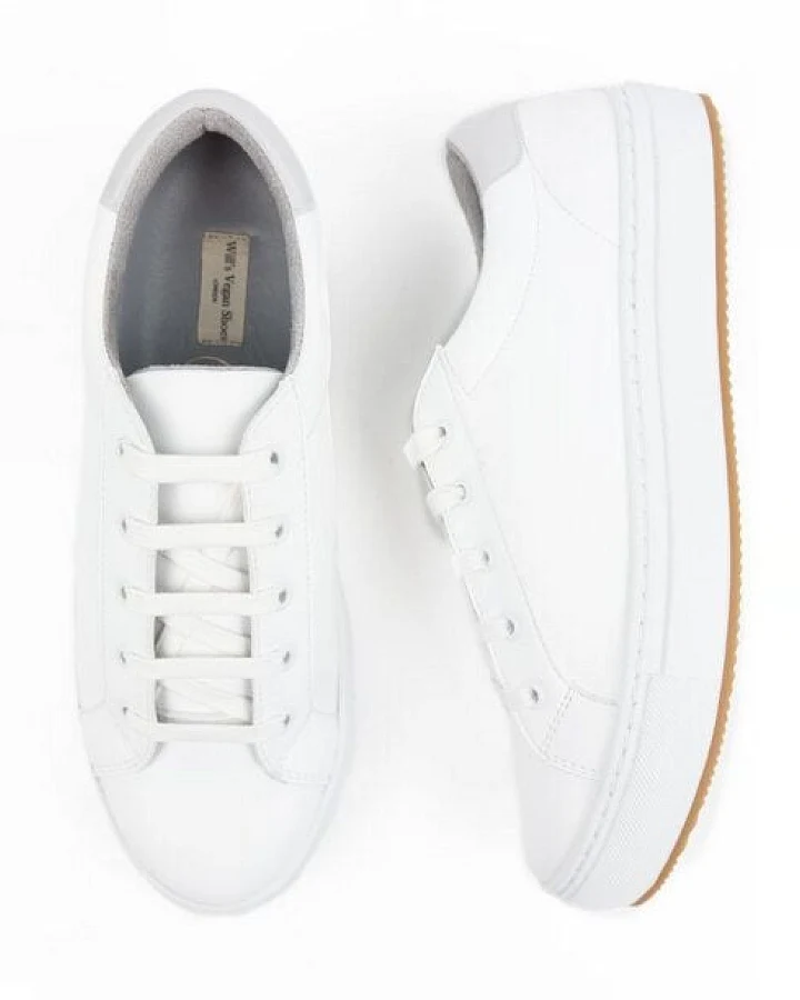 Will's Vegan Shop NY Turnschuhe Weiß Damen