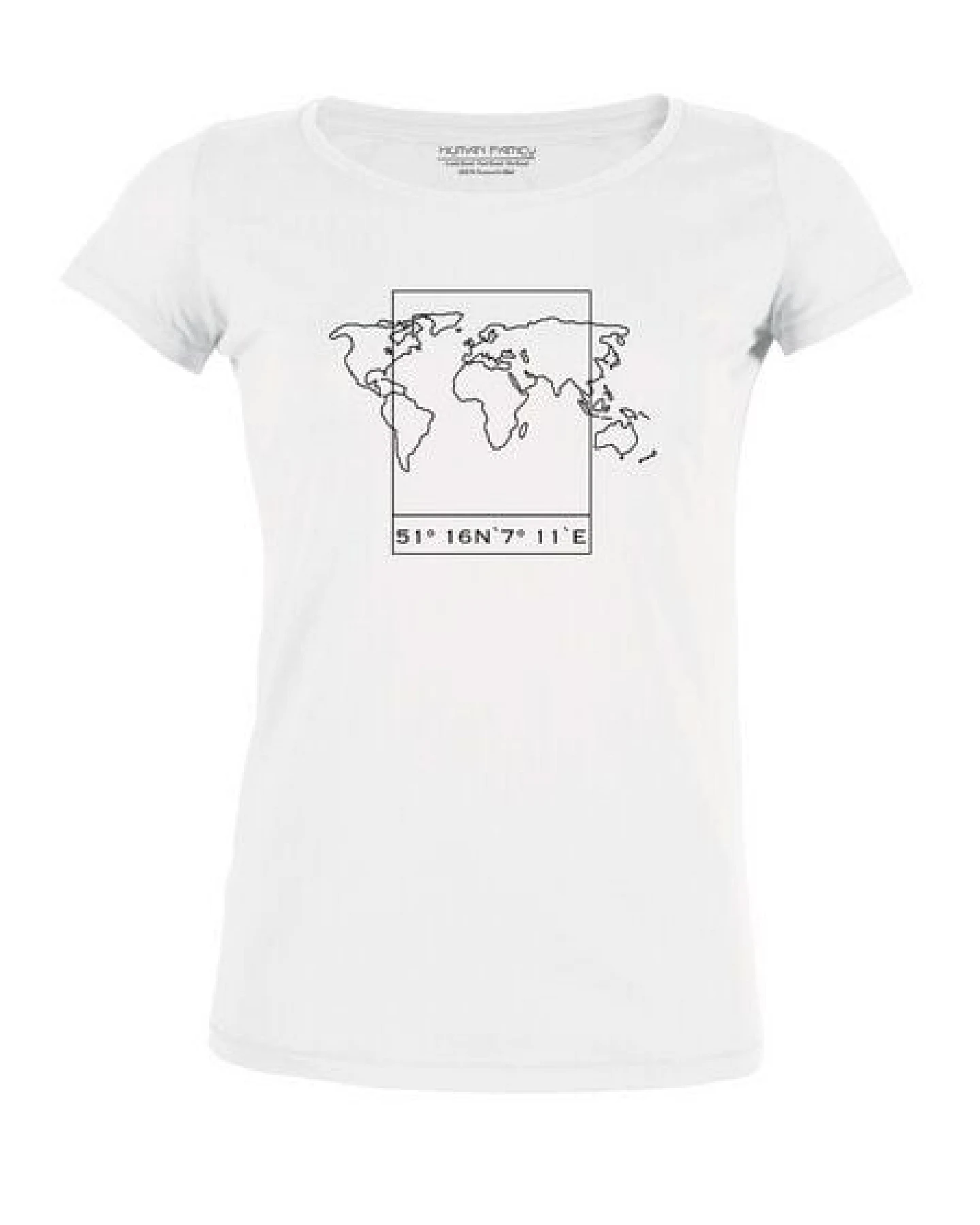 Human Family T-Shirt - Damen - Amorous "Worldmap" – Ansicht 3
