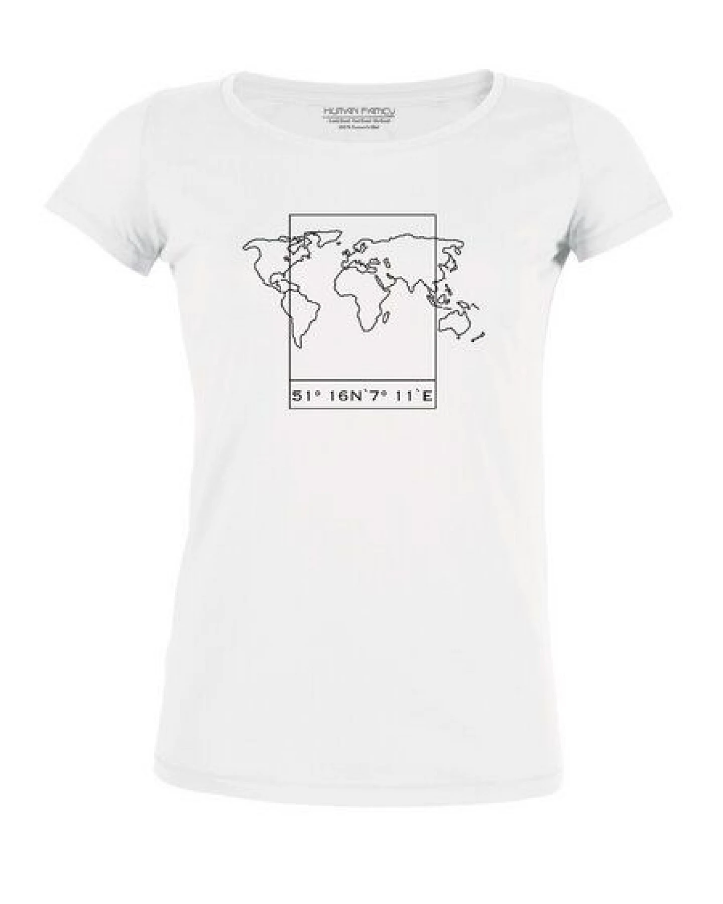 Human Family T-Shirt - Damen - Amorous "Worldmap" – Ansicht 3